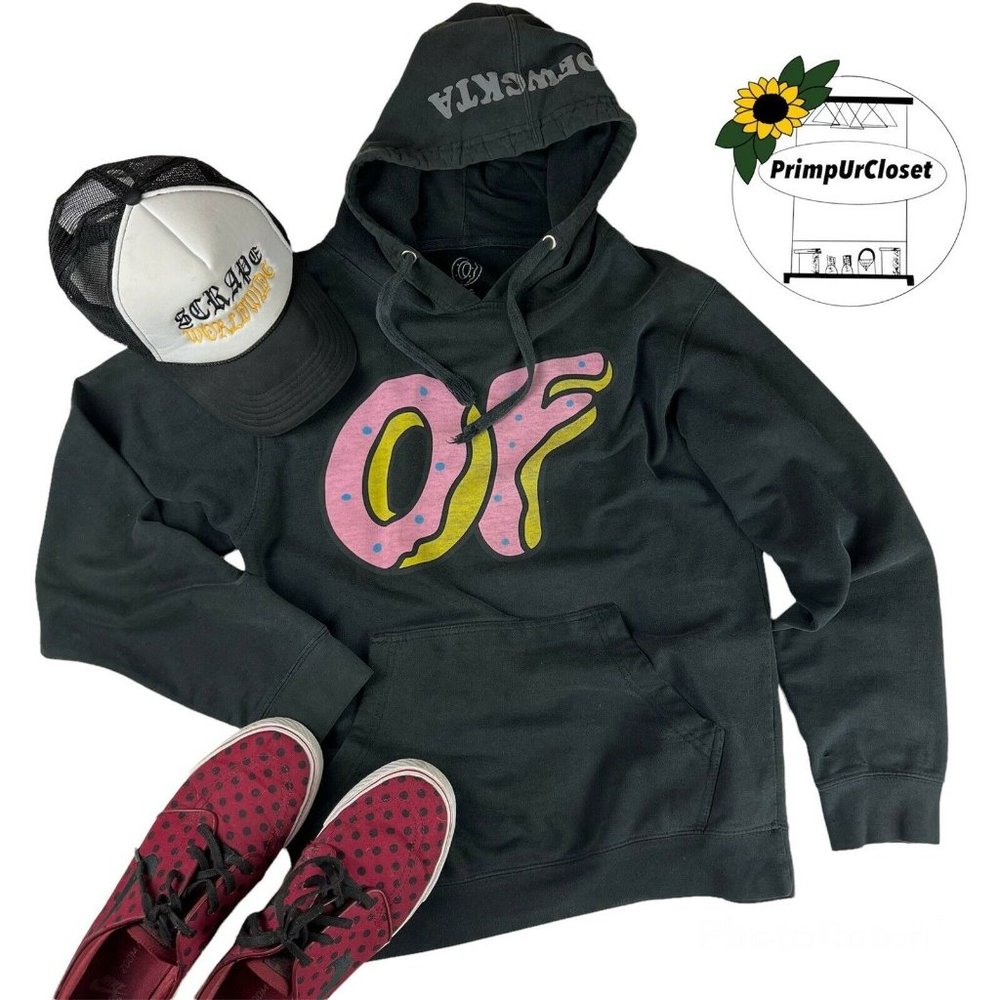 Odd Future Hoodie Men Small Black Donut Igor  Tyler The Creator OFWGKTA Pullover